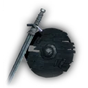 Rusty Recruit Sword and Shield icon