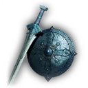 Purple Training Bot Sword & Shield icon