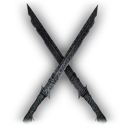 Rusty Wooden-Handled Dual Blades icon