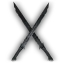 Rusty Wooden-Handled Dual Blades icon