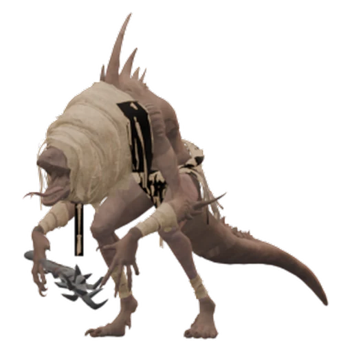Lizardfolk Soldier — game model render