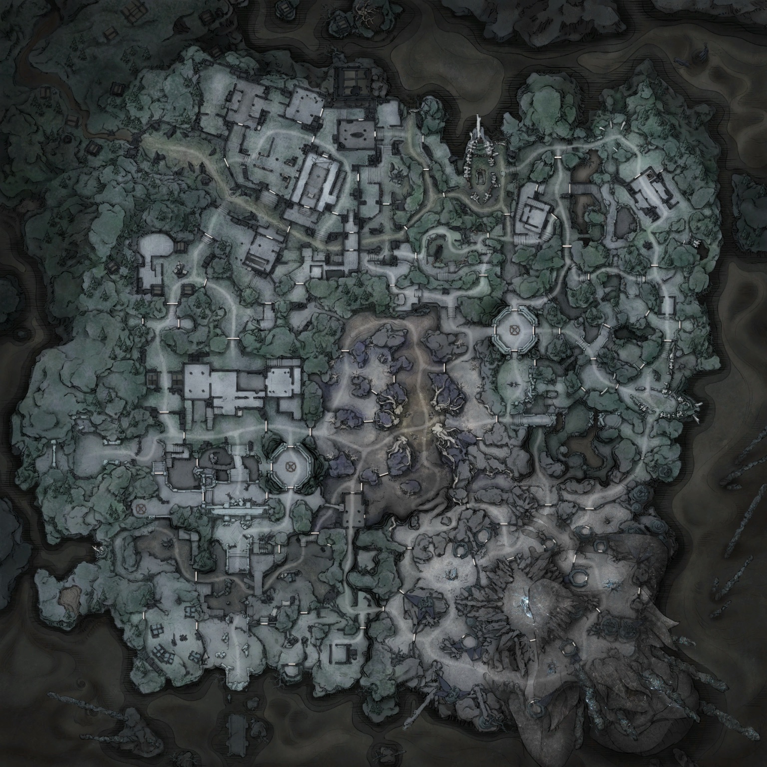 White Woods map